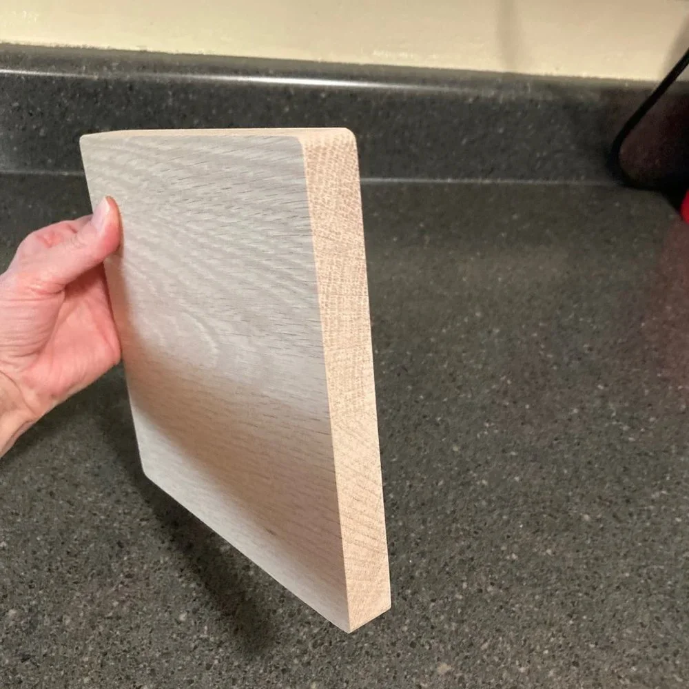 New floating wood shelf approx 7x7 European white oak